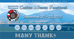 Desktop Screenshot of celticmusicfest.com