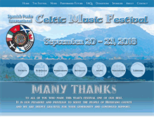 Tablet Screenshot of celticmusicfest.com